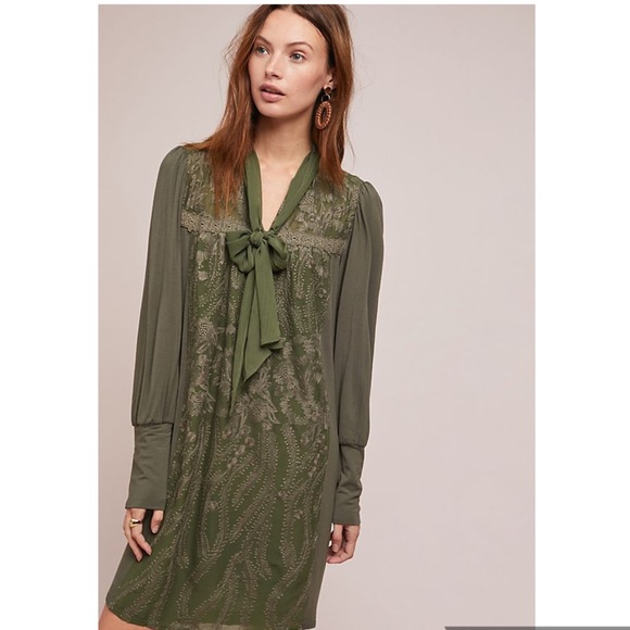 Anthropologie Dresses & Skirts - NWT ANTHRO Isla green tunic dress size small